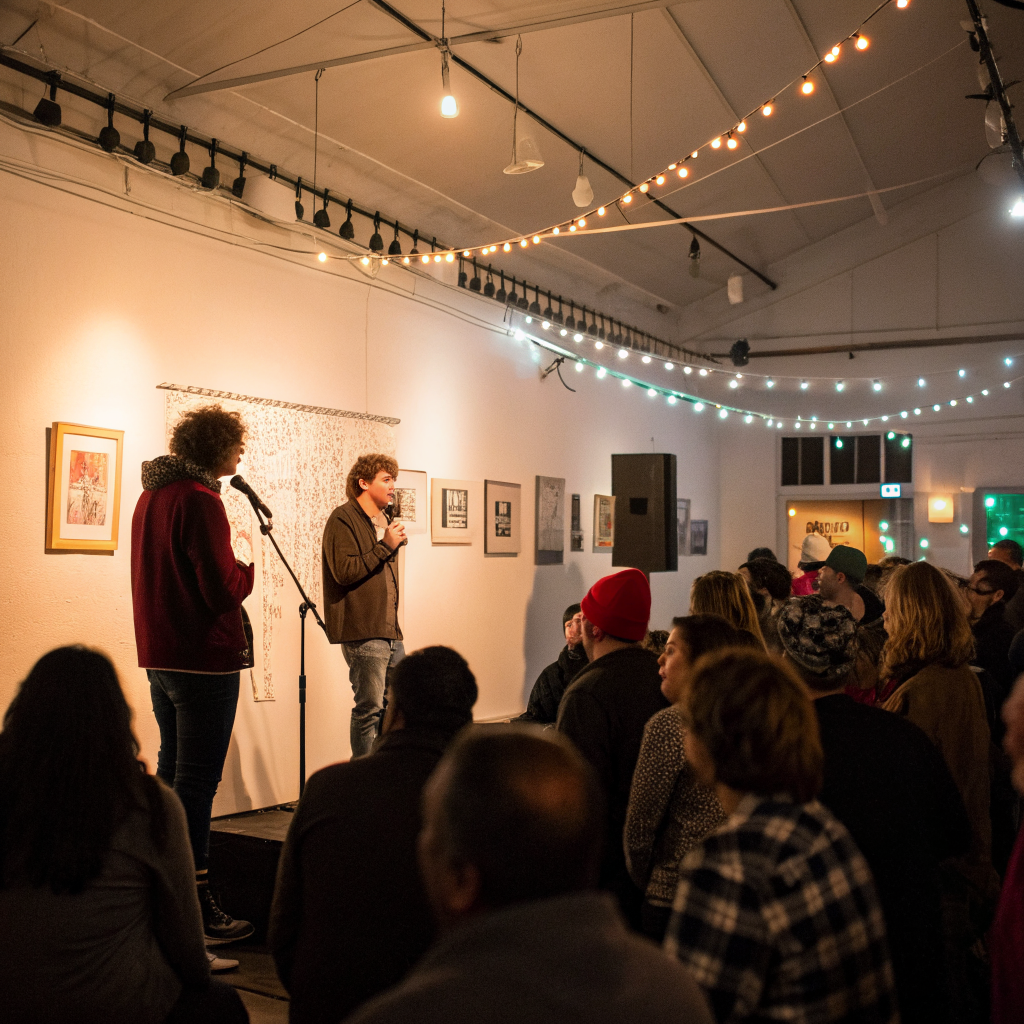 Jokeland's Free Comedy Night Turns a South Berkeley Art Gallery Into a Testing Ground